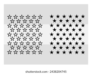 50 Estrellas, Estrellas Silueta, Bandera Americana, Estrellas, Png, Clipart, Bandera de los Estados Unidos, Bandera de los Estados Unidos de 50 estrellas, Eps, Bandera de los Estados Unidos, Vector, Cricut, Cortar archivos,