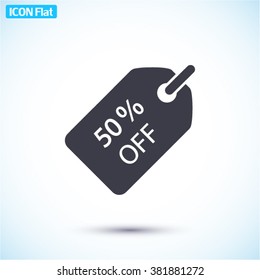 50% tag Icon
