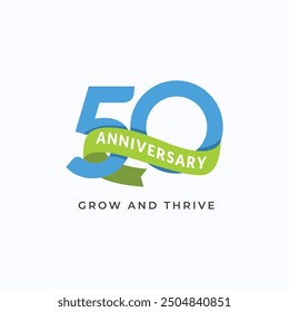 50 Th Anniversary Celebration Vector Template Design Illustration