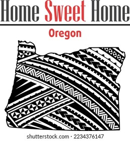 50 USA STATES MAORI MANDALA PATTERN