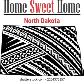 50 USA STATES MAORI MANDALA PATTERN