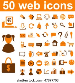 50 Web Icons Set
