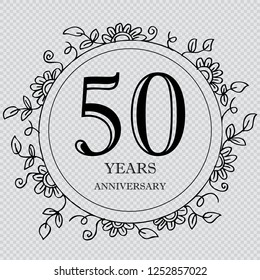 50 year anniversary celebration card