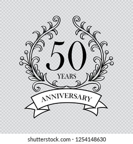 50 year anniversary celebration card