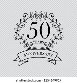50 year anniversary celebration card