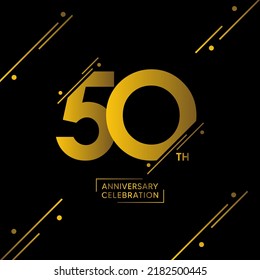 50 Year Anniversary Celebrations Logo Design Stock Vector (Royalty Free ...