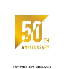 50 year anniversary design template. vector template illustration