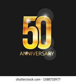 50 Years Anniversary Celebration Anniversary Logo Stock Vector (Royalty ...