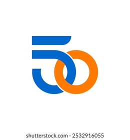 50 year anniversary logo vector eps