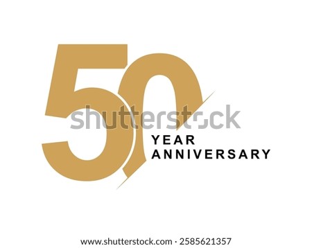 50 year anniversary symbol vector design illustration 