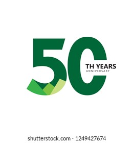 50 Year Anniversary Vector Template Design Illustration.