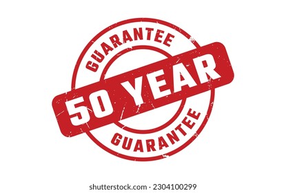 50 Year Guarantee Rubber Stamp