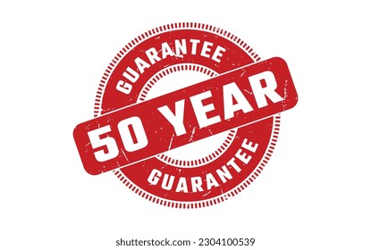 50 Year Guarantee Rubber Stamp