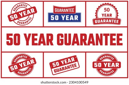 50 Year Guarantee Rubber Stamp Set