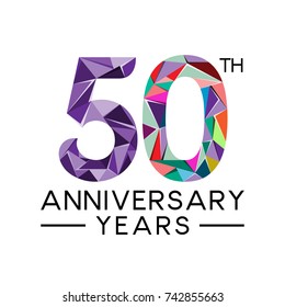 50 Years Anniversary Stock Vector (Royalty Free) 742855663 | Shutterstock