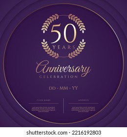 50 years anniversary background. - Vector.