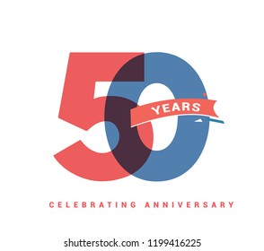 50 years anniversary celebration colorful logo with fireworks on white background. 50th anniversary logotype template design for banner, poster, card vector illustrator svg