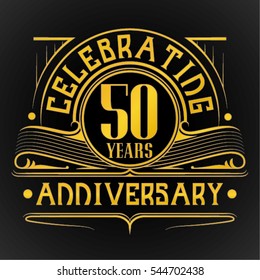 50 Years Anniversary Celebration Design.