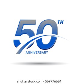 50 Years Anniversary Celebration Design.