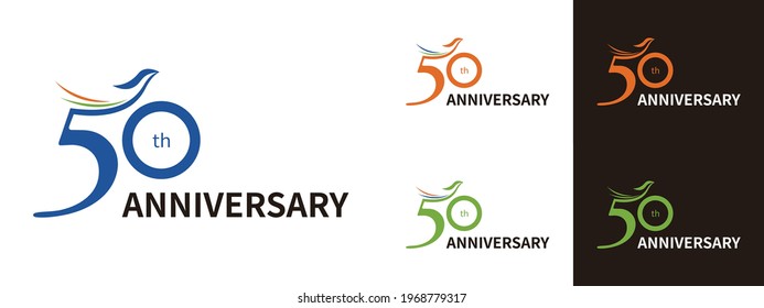 50 Years Anniversary Celebration Logo Design