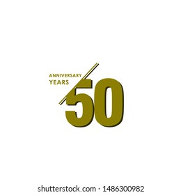 50 Years Anniversary Celebration Vector Template Design Illustration