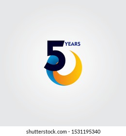 50 Years Anniversary Celebration Vector Template Design Illustration