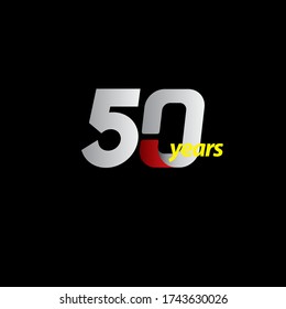 50 Years Anniversary Celebration Vector Template Design Illustration