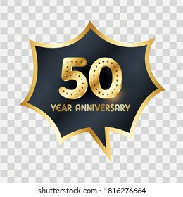 50 Years Anniversary Celebration Vector Template Design Illustration