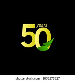 50 Years Anniversary Celebration Vector Template Design Illustration