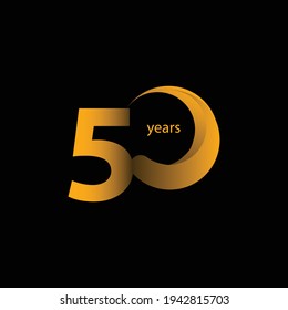 50 Years Anniversary Celebration Vector Template Design Illustration