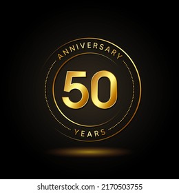 50 Years Anniversary Celebration Vector Template Design Illustration