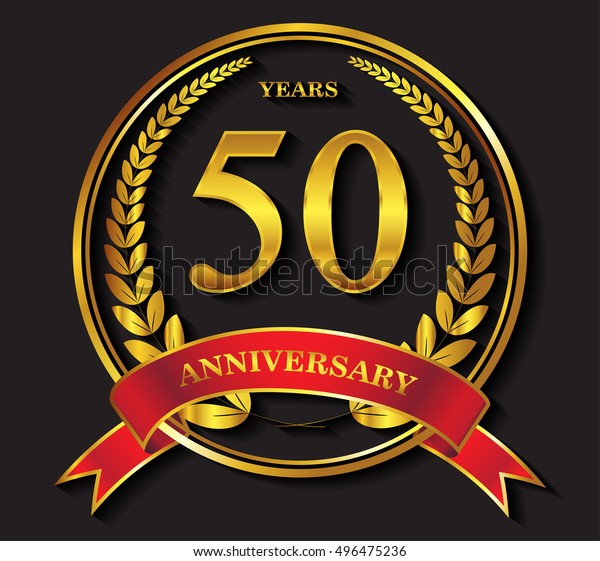 50 Years Anniversary Celebration50th Anniversary Logo Stock Vector ...