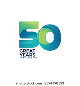 50 years anniversary celebrations logo concept