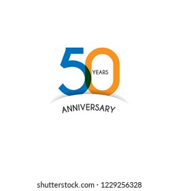 50 Years Anniversary Design Template Vector Stock Vector (Royalty Free ...