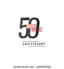 50 Years anniversary design template