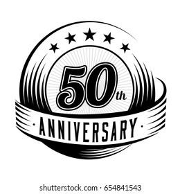 50 Years Anniversary Design Template Vector Stock Vector (Royalty Free ...