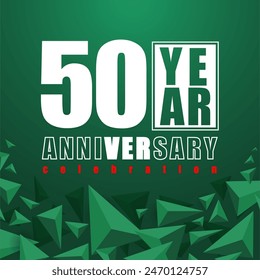 50 Years anniversary elebration vetor template design illustration