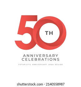 50 Years Anniversary Logo Celebrations Concept