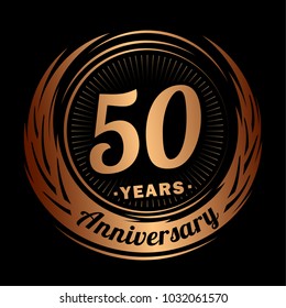 50 years anniversary. Anniversary logo design. 50 years logo.