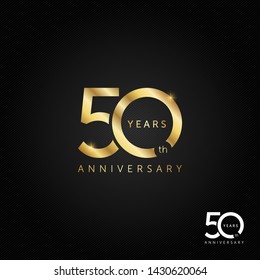 50 years anniversary logo, icon and symbol vector illustration