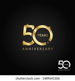 50 Years Anniversary Logo, Icon And Symbol Vector Illustration