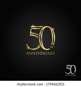 50 years anniversary logo, icon and symbol vector illustration