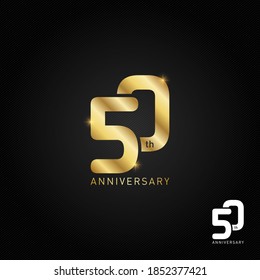 50 years anniversary logo, icon and symbol vector illustration