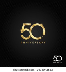 50 years anniversary logo, icon and symbol vector illustration