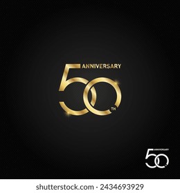 50 years anniversary logo, icon and symbol vector illustration