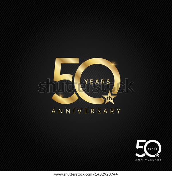 50 Years Anniversary Logo Icon Symbol Stock Vector (Royalty Free ...
