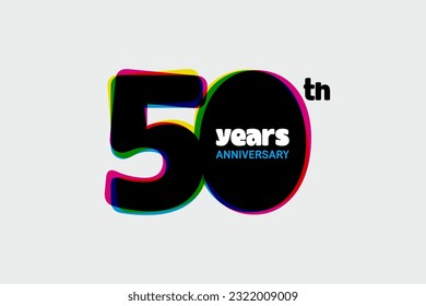50 years anniversary logo template