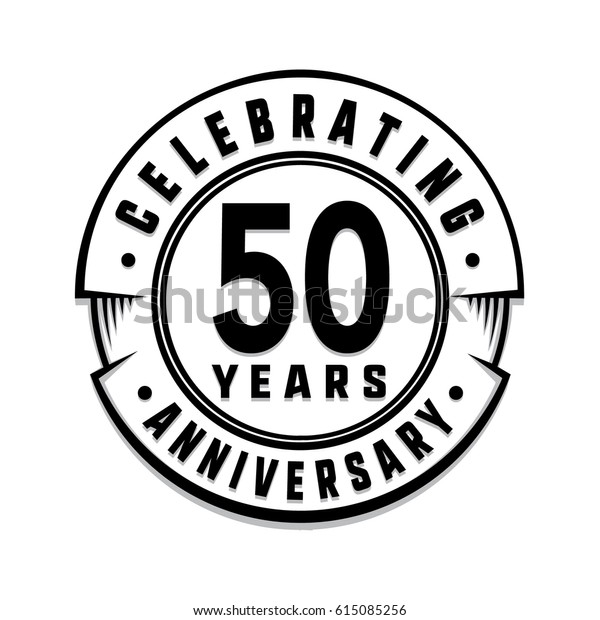 50 Years Anniversary Logo Template Vector Stock Vector (Royalty Free ...