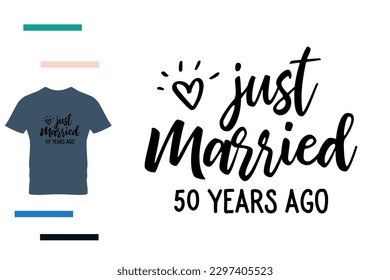 50 years anniversary t shirt design