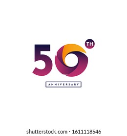 50 Years Anniversary Template Design. Vector Eps 10